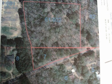 Tax plat map aerial view. Not a survey.