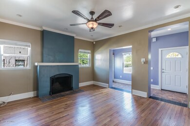 Living room complete with fireplace!