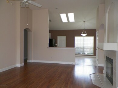 Kitchen and family room