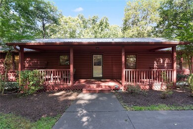 waterfront log home on lake hartwell with rocking