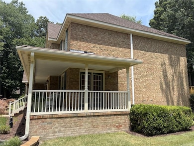 Side porch entering living room
