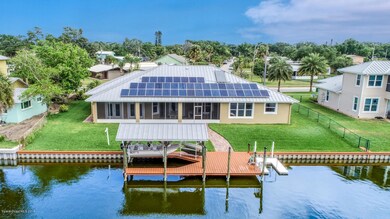 Back View w/ Dock, Lift, Seawall