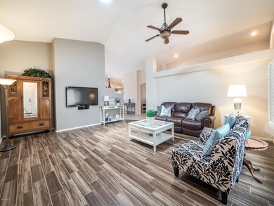 Living room at entry