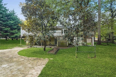 View of front of house with a front yard