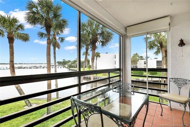 Enjoy morning coffee overlooking the wide St.Lucie