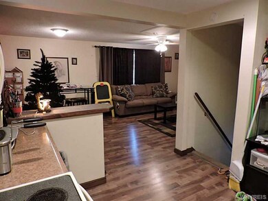 Kitchen. Upstairs.  Open concept Kitchen, Dining, 