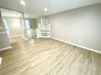The freshly painted walls and trim highlight the b