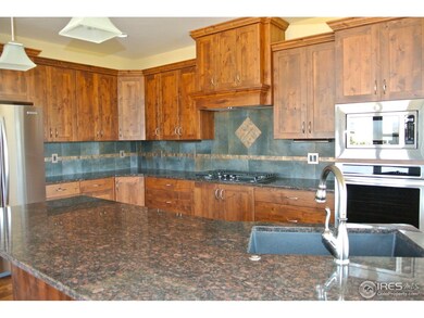 Slab Granite island in kitchen