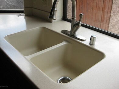 solid surface counter and sink