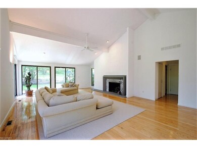Great Room with cathedral ceilings, gleaming hardw