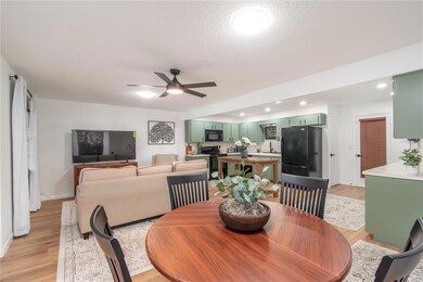 Open Floor Plan with an Enormous Kitchen