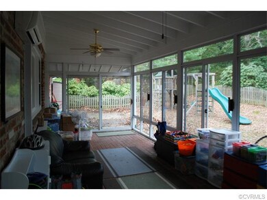 Sunroom at rear of house has it's own mini-split h