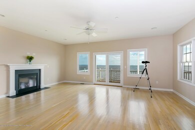 living with gas burning fireplace