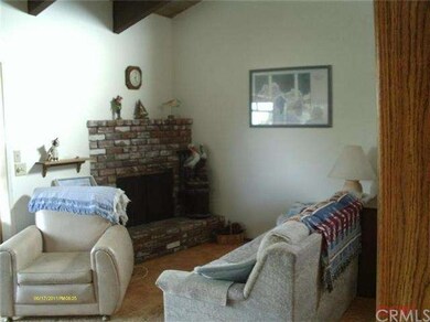 Fireplace in living room.