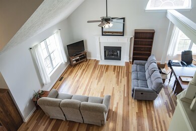 Aerial view of living room! You will love having hardwood floors throughout the entire home! 3042 Argyle Ave, Murfreesboro, TN 37127
