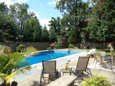 NEW POOL LINER, PUMP AND NEW CONCRETE AROUND POOL.