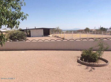 backyard to shop and corral