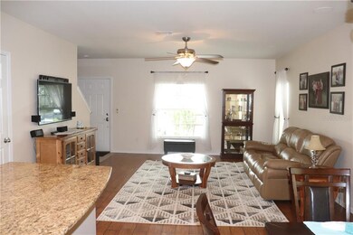 Beautiful wood laminate flooring and lots of natur