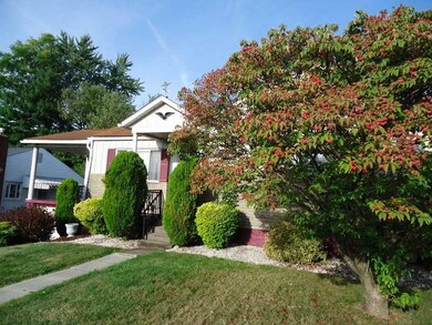 Exterior Front. Mature landscaping