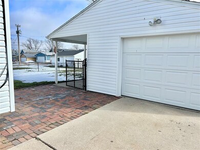 Oversize garage and patio.