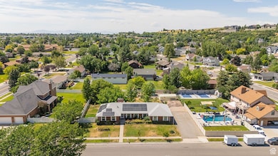 Aerial view of property and immediate neighborhood