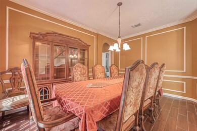 Spacious formal dining room with