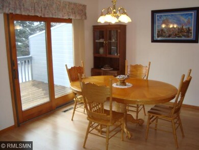 Dining area with newer laminate floor.  Newer Ande