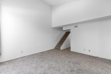 This living room has plenty of head room