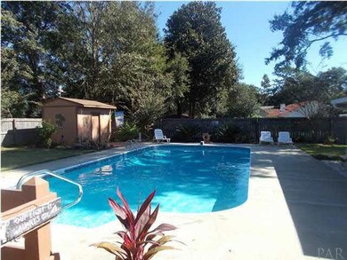 Refreshing Pool surrounded by inviting Decking. Come sit a while...