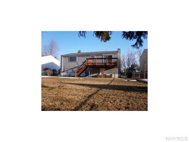 Exterior Back. nice deck off the back ...with slid