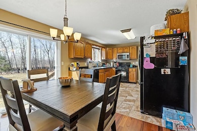Dining room and kitchen