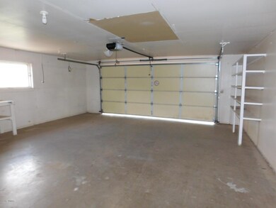 Inside garage