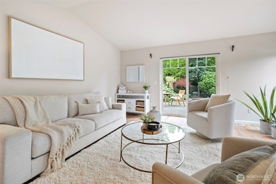 Slider to back patio and green gardens.