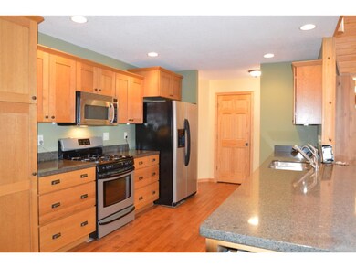 Stainless steel appliances, quartz countertops