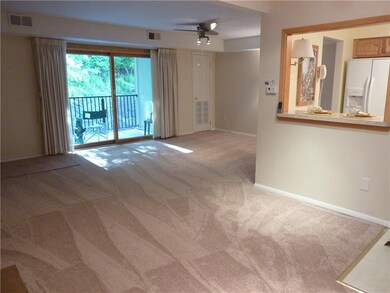 Open Living Room and Dining Room with Access to th