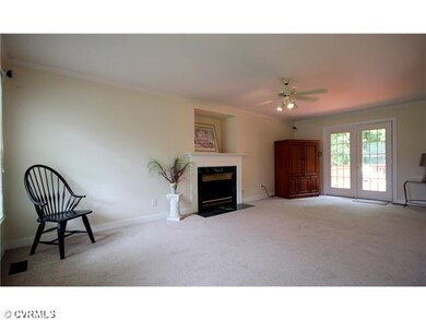 Living Room - Large living room with gas log firep