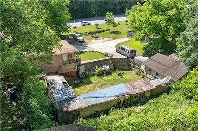 View from above of property