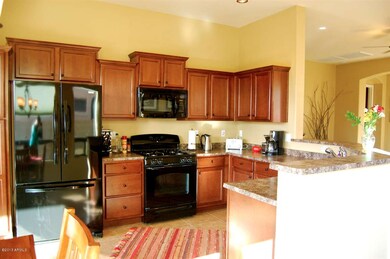 Upgraded cinnamon stagered cabinets