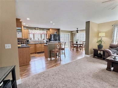 View of Kitchen from Living Room