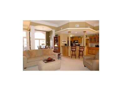 Great room open to kitchen