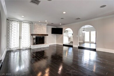 CENTRAL GATHERING ROOM, FIREPLACE, FRENCH DOORS TO