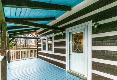 Front door from the wrap around porches.