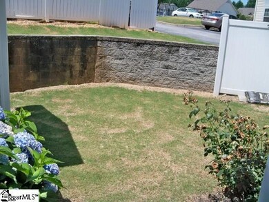 The retaining wall adds privacy.