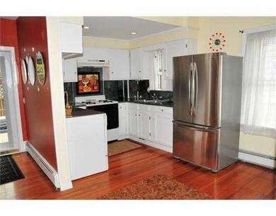 Kitchen. Kitchen with adjacent hallway leading to
