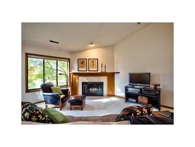 Living Room. LARGE OPEN GREAT ROOM W/ FIREPLACE.