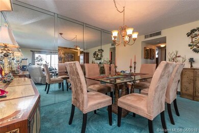 Spacious dining room with pass through to the kitc