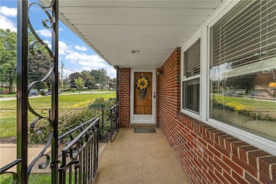 Walk way from Garage to house. One small step into