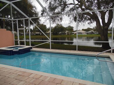 view from pool and spa