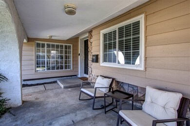 Front patio with succulent garden