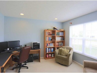 Office. The office provides plenty of space for all your needs, including a sitting area.